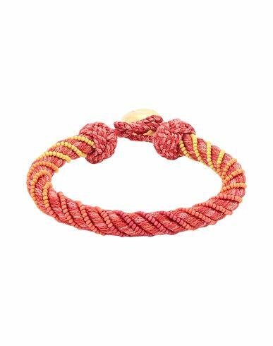 Aurélie Bidermann Woman Bracelet Coral Textile fibers, Metal Cover