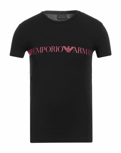 Emporio Armani Man Undershirt Black Cotton, Elastane Cover