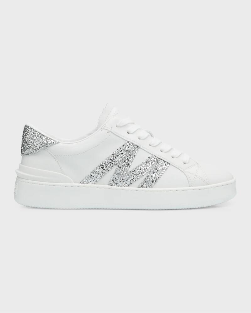 Moncler Monaco Glitter Low-Top Sneakers Cover