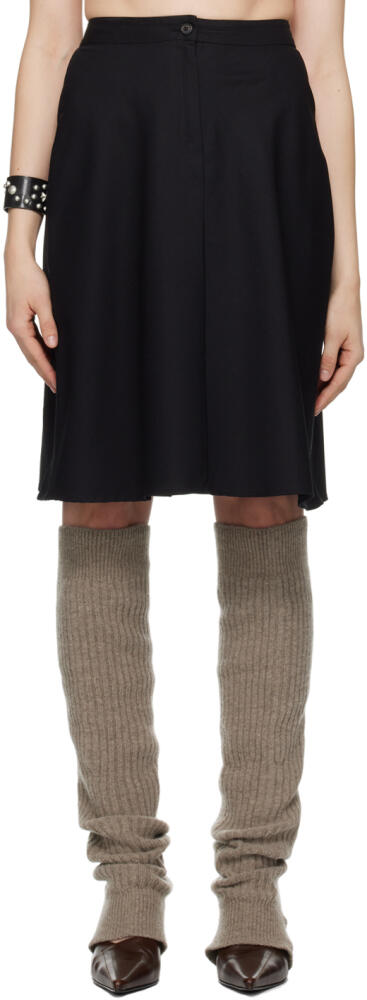 OUR LEGACY Black High-Rise Midi Skirt Cover