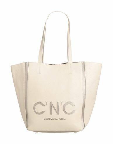 C'n'c' Costume National Woman Shoulder bag Beige Textile fibers Cover