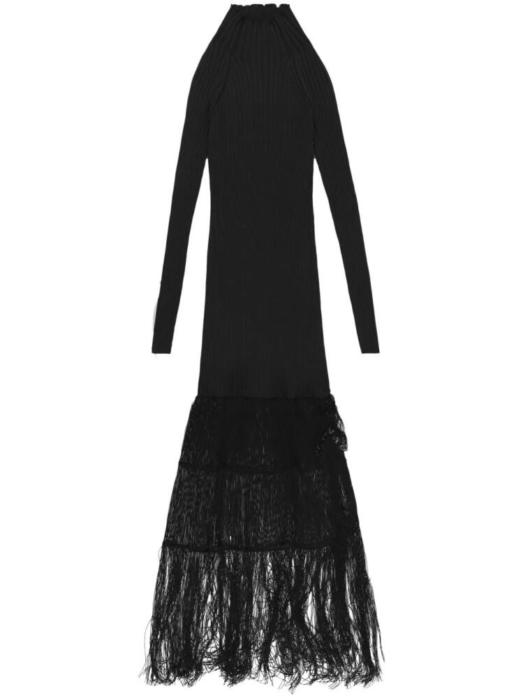 KHAITE Cedar fringed dress - Black Cover