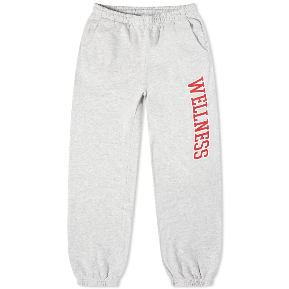 Sporty & Rich Wellness Ivy Sweat Pants in Heather Grey/Sports Red Cover