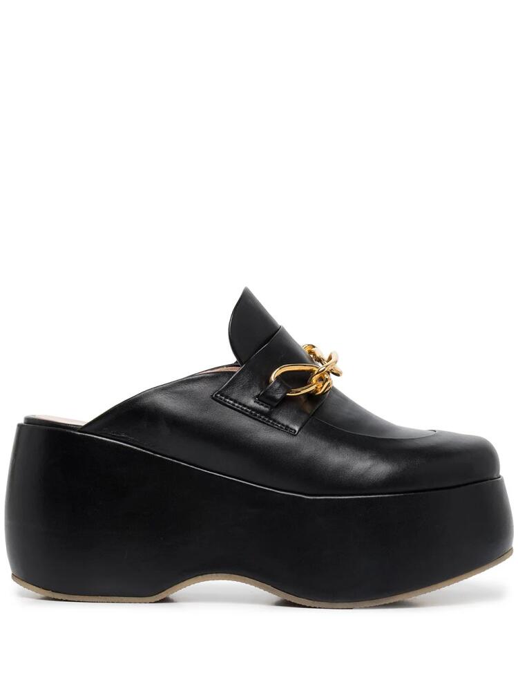 Rosetta Getty platform clog loafers - Black Cover