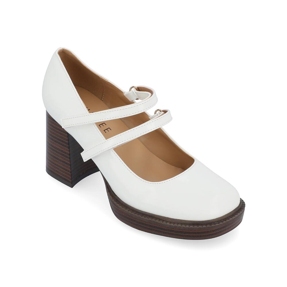 Journee Collection Shasta Platform Pump | Women's | Off White Cover