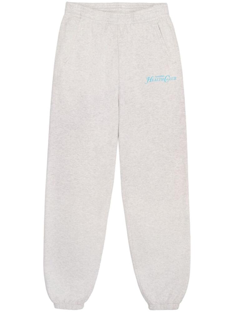 Sporty & Rich Rizzoli cotton track pants - Grey Cover