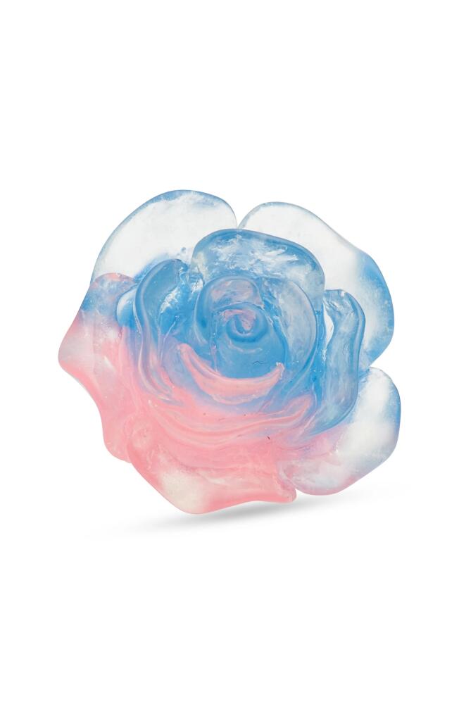 CLIFTON WILSON Blue & Pink Pastel Lapel Flower in Light Blue Cover