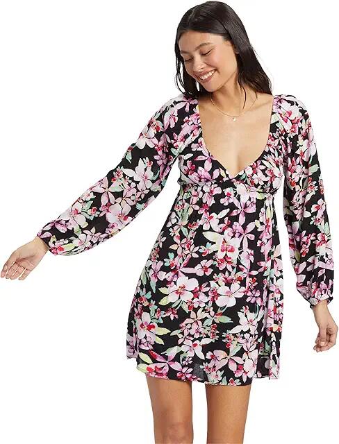 Roxy Sweetest Shores Dress (Anthracite New Life) Women's Clothing Cover