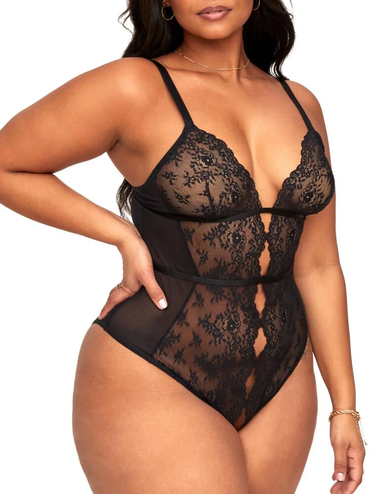 Adore Me Rosie Crotchless Bodysuit Lingerie in Black Cover