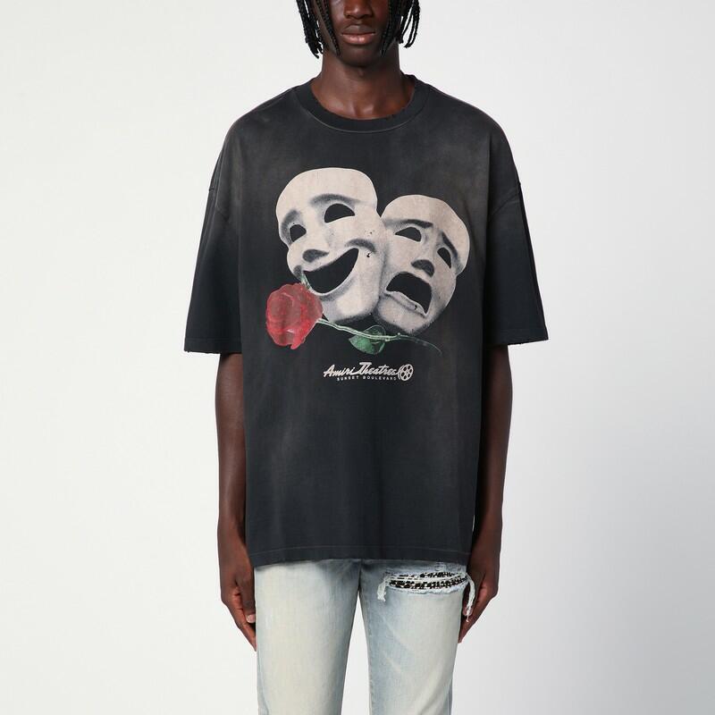 AMIRI Oversize Theatre Masks t-shirt black Cover