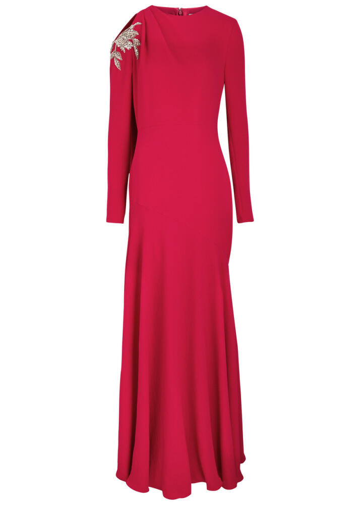 Erdem Crystal-embellished Gown - Red Cover