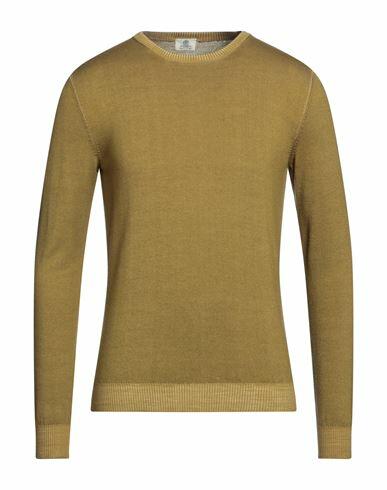 Luigi Borrelli Napoli Man Sweater Military green Merino Wool Cover