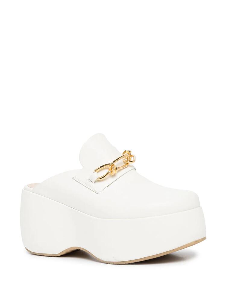 Rosetta Getty platform clog loafers - White Cover