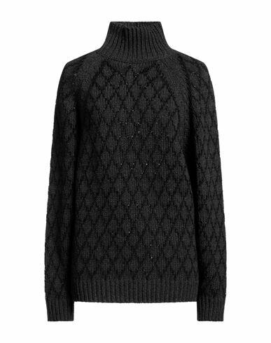 Quira Woman Turtleneck Steel grey Virgin Wool, Cashmere, Mohair wool, Polyamide Cover