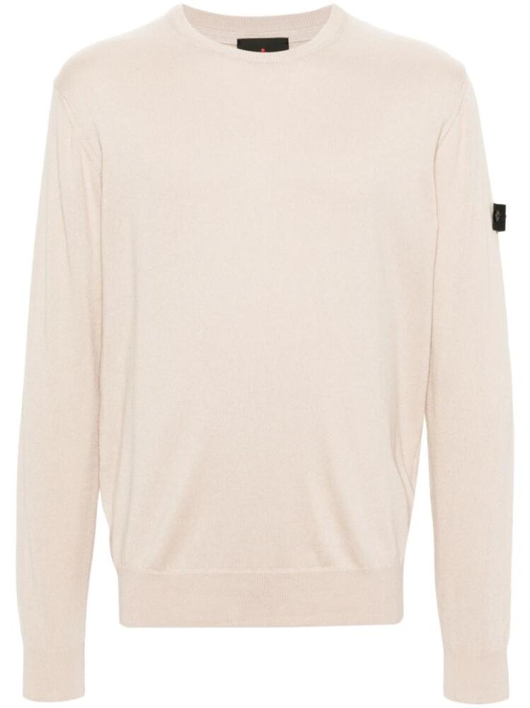 Peuterey logo-patch sweater - Neutrals Cover