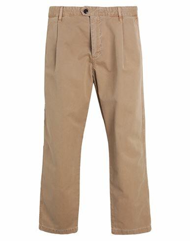 Tommy Hilfiger Man Pants Camel Cotton Cover