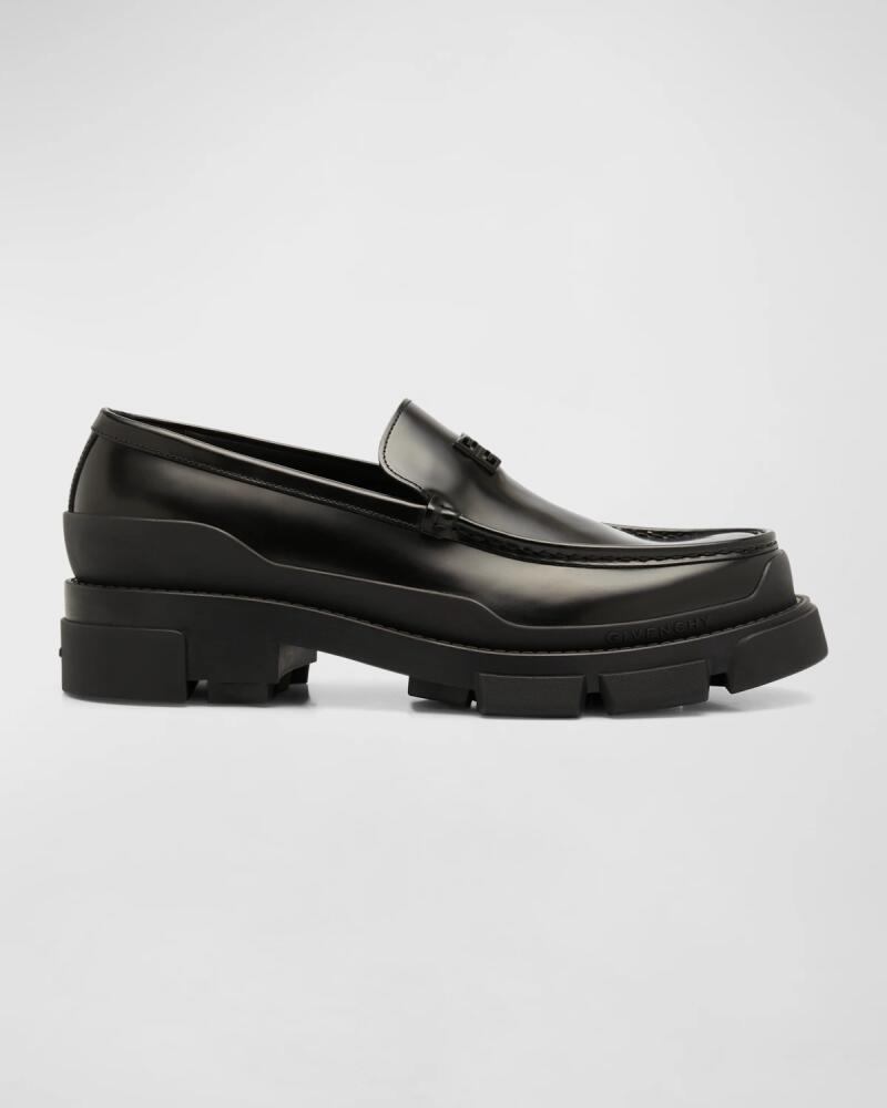 Givenchy Men's Terra Tonal 4G Chunky Leather Loafers Cover