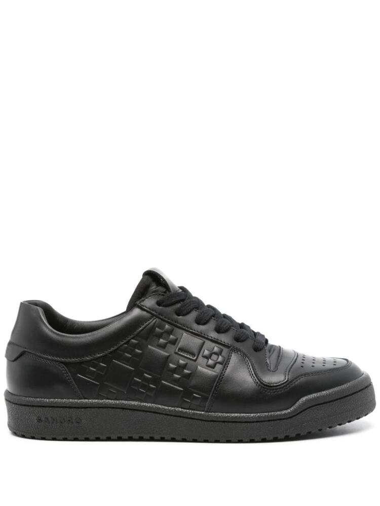 SANDRO logo-embossed sneakers - Black Cover