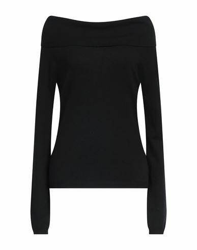 Take-two Woman Sweater Black Viscose, Polyester, Nylon Cover