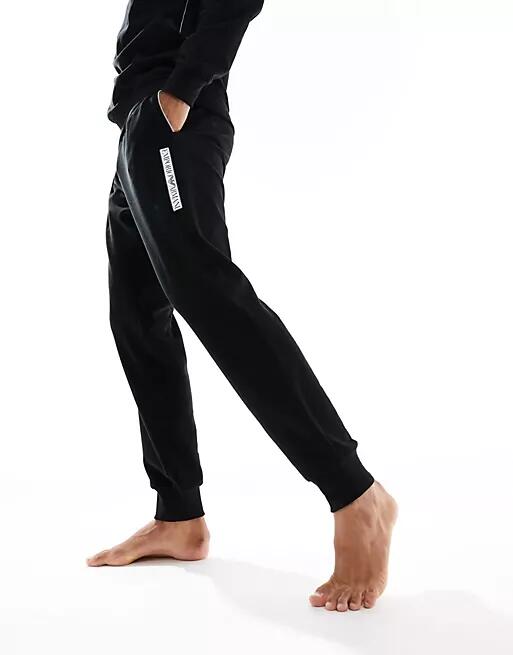 Emporio Armani Bodywear lounge sweatpants in black Cover