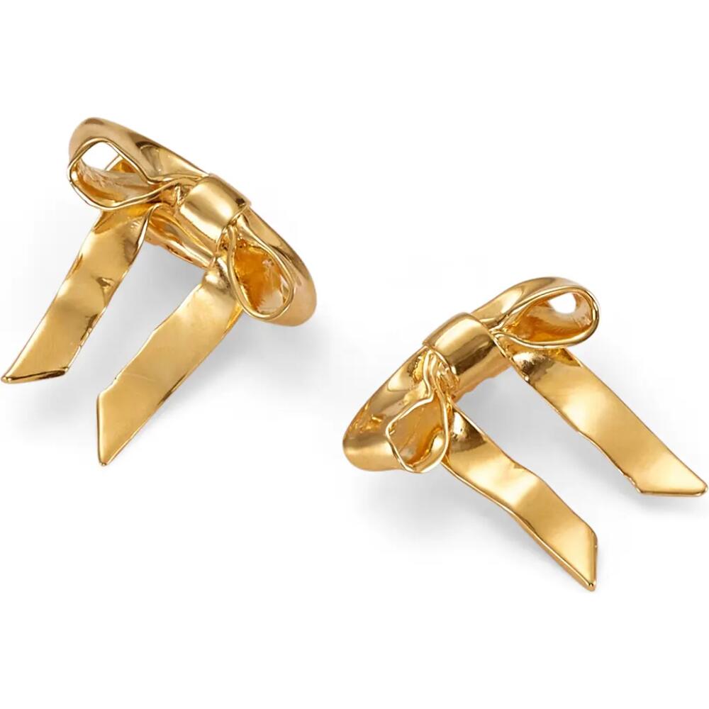 LELET NY Mary Jane 2-Pack Bow Hair Clips in Gold Cover