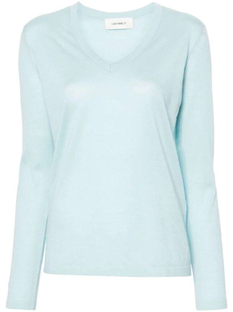 Lisa Yang Jane fine-knit jumper - Blue Cover