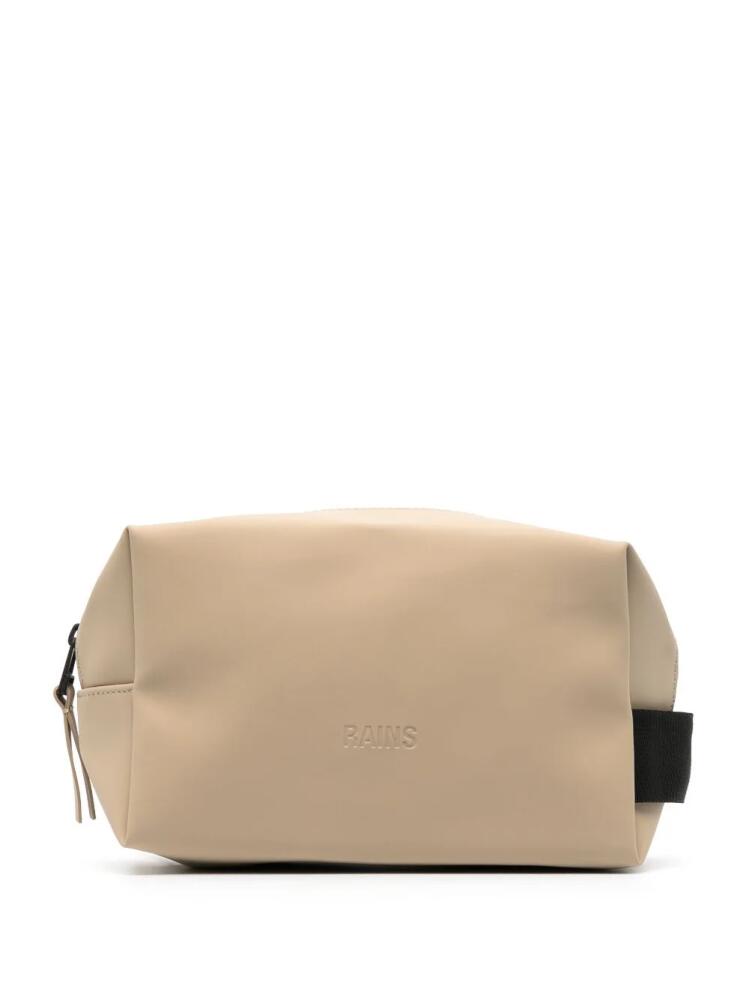 Rains zip-up wash bag - Neutrals Cover