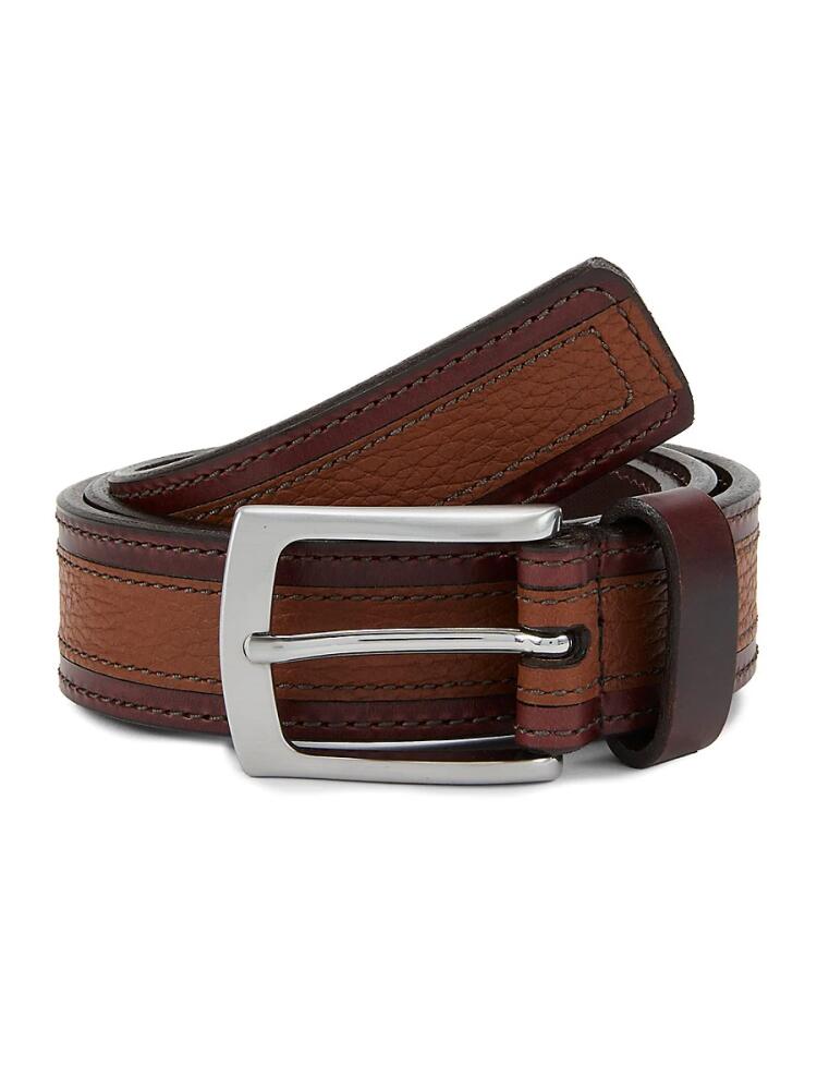 Allen Edmonds Men's Nashua Leather Belt - Coffee Cover