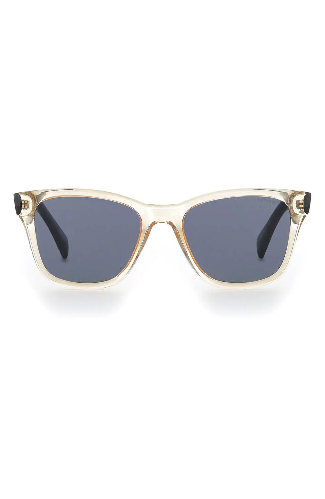 levi's 53mm Mirrored Square Lenses in Yellow/Grey Cover