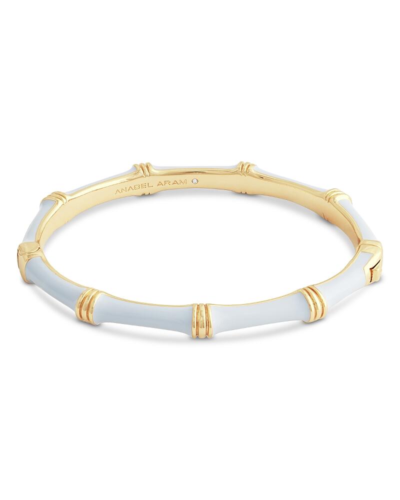 Anabel Aram Enamel Bamboo Shaped Hinge Bangle Bracelet Cover