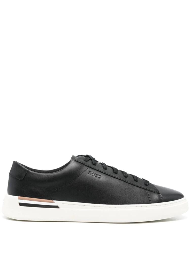 BOSS round-toe lace-up sneakers - Black Cover