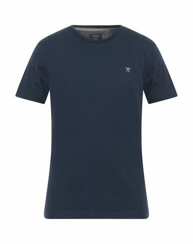 Hackett Man T-shirt Navy blue Cotton Cover