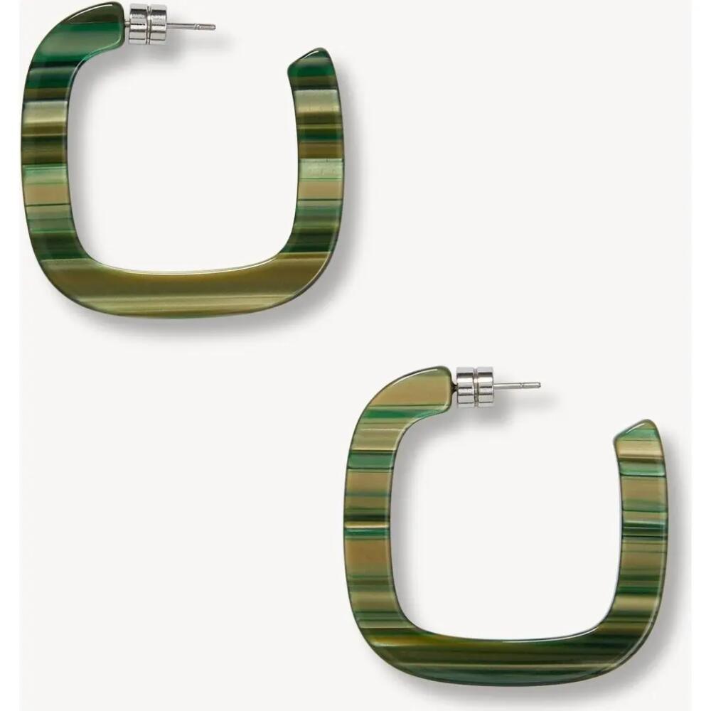 MACHETE Midi Square Hoops in Meadow Cover