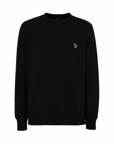 Ps Paul Smith Mens Reg Fit Sweatshirt Man Sweatshirt Black Organic cotton Cover