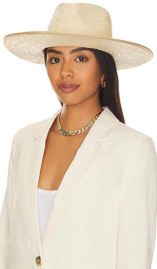 Brixton Jo Straw Rancher Hat in Beige Cover