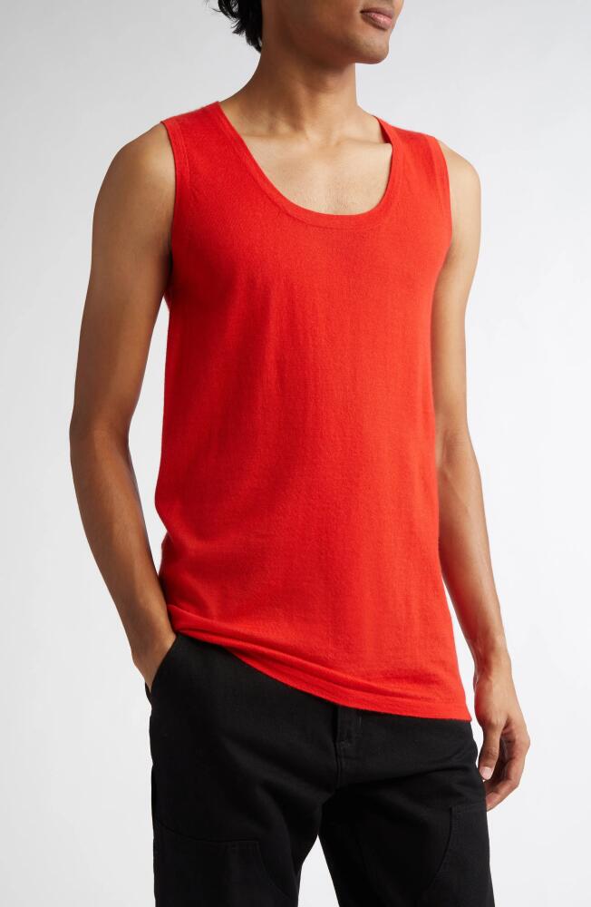 FRENCKENBERGER Cashmere Tank in Red Cover