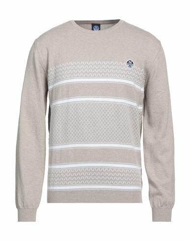 North Sails Man Sweater Sand Cotton Cover