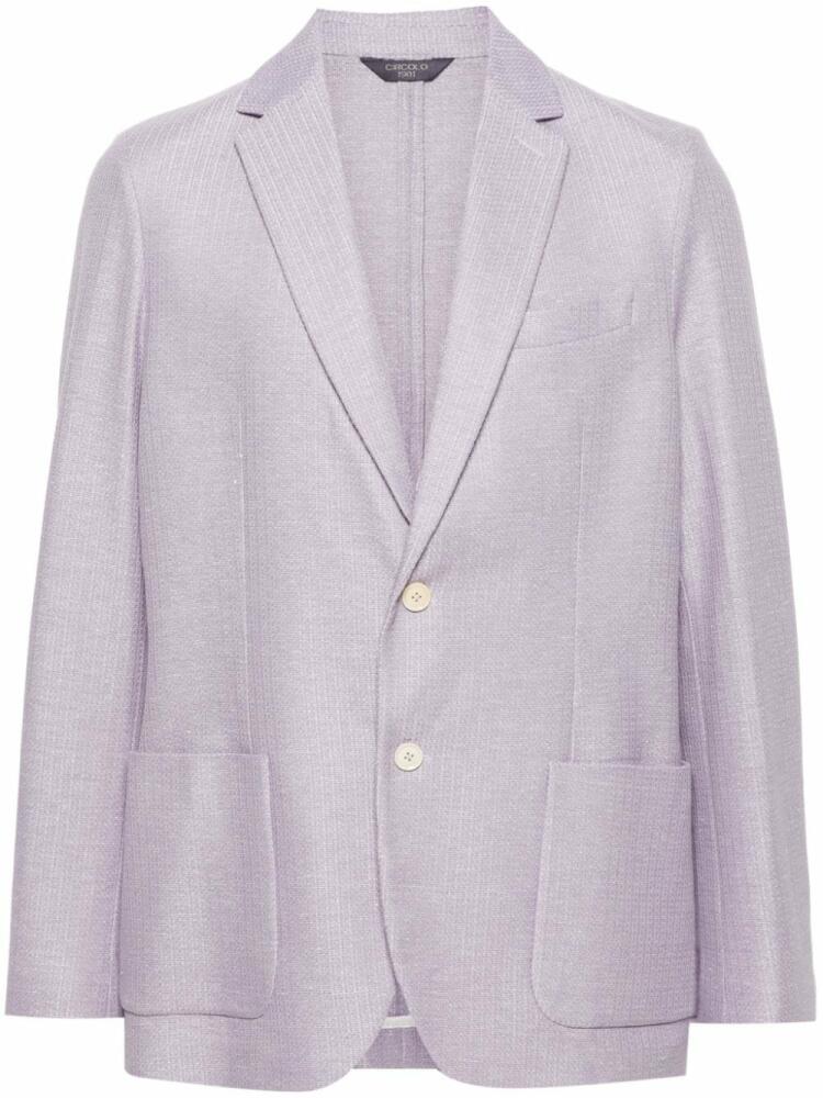 Circolo 1901 single-breasted blazer - Purple Cover