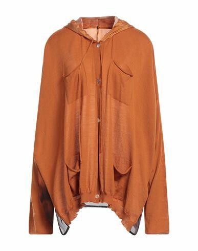 Masnada Woman Cardigan Mandarin Merino Wool, Viscose, Silk Cover