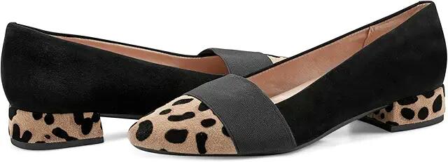 Easy Spirit Casta (Black/Leopard Suede) High Heels Cover