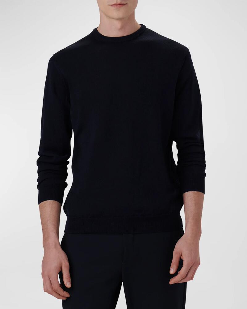 Bugatchi Men's Super Merino Wool Crewneck Sweater Cover