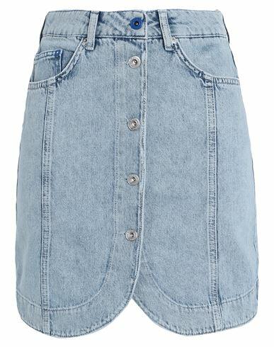 Karl Lagerfeld Jeans Klj Button Denim Skirt Woman Denim skirt Blue Organic cotton Cover