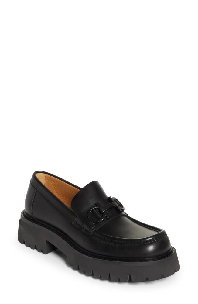 FERRAGAMO Florian Platform Loafer in Nero Cover