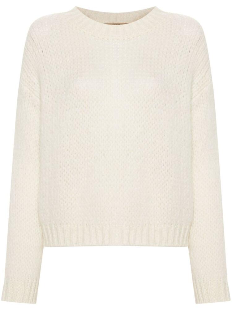 Nuur crew-neck jumper - White Cover