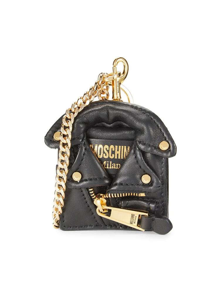 Moschino Women's Moto Jacket 3rd Generation & Pro Airpod Case - Fantasy Black Cover