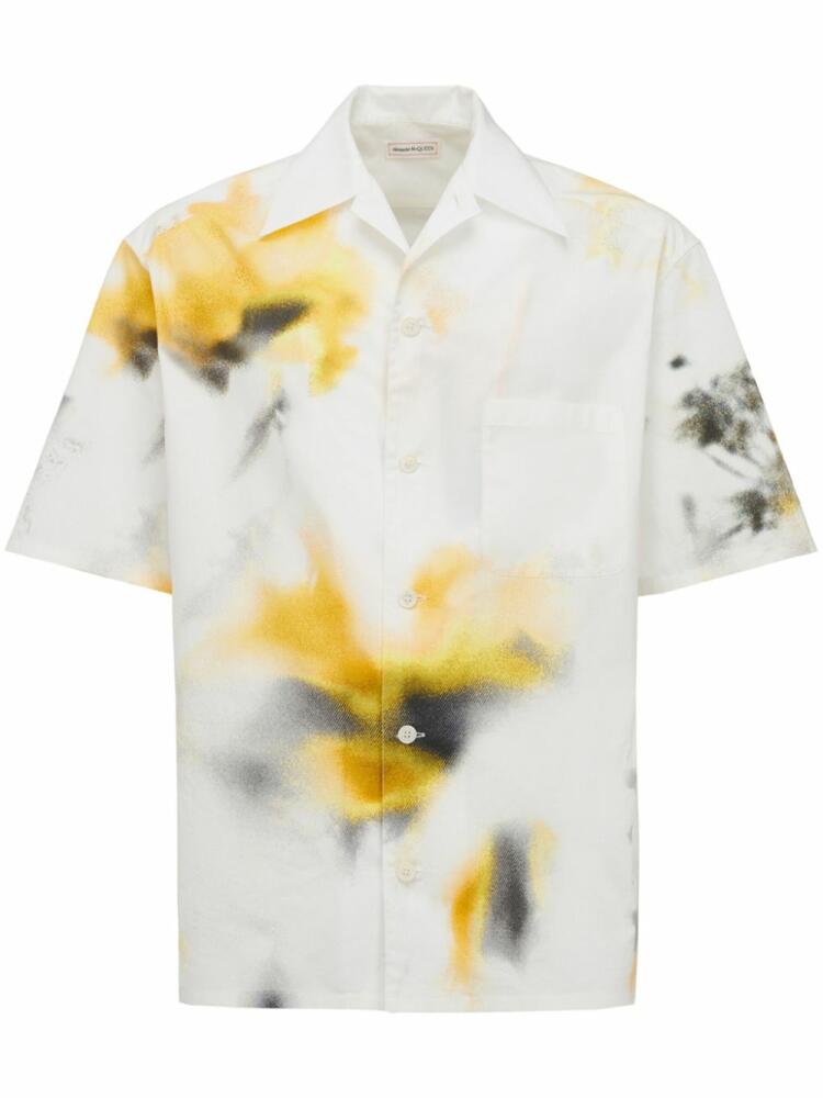 Alexander McQueen tie-dye cotton shirt - White Cover