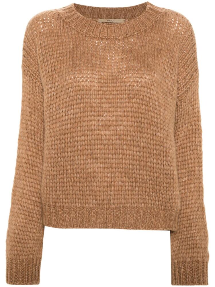 Nuur crew-neck jumper - Brown Cover