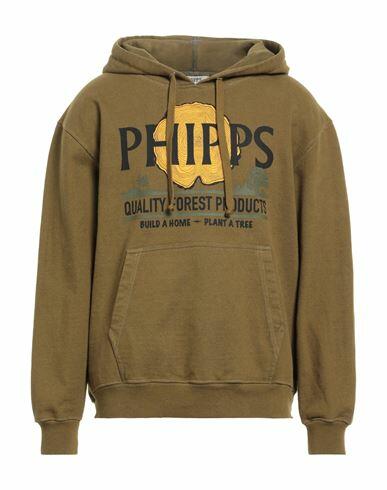 Phipps Man Sweatshirt Military green Cotton Cover