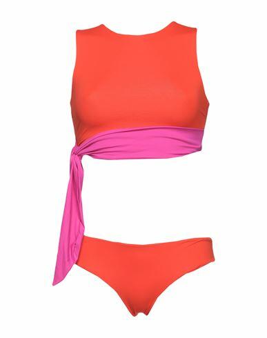 S And S Woman Bikini Orange Polyamide, Elastane Cover