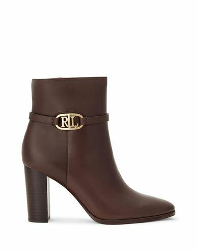 Lauren Ralph Lauren Maxie Burnished Leather Bootie Woman Ankle boots Cocoa Bovine leather Cover